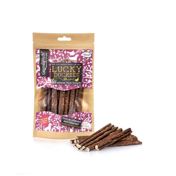 Green & Wilds Lucky Duckies Duck Natural Dog Treats